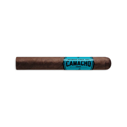 Camacho cigar with blue band on a white background