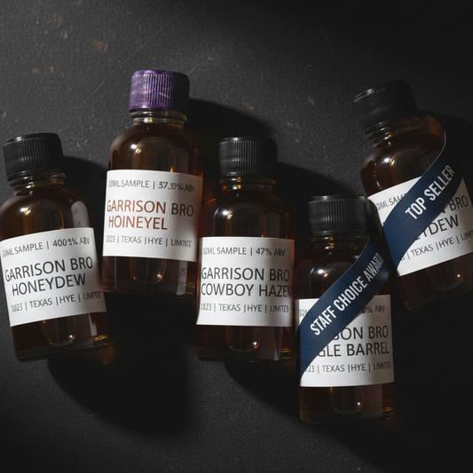 Five Garrison 30ml Bourbon Samples