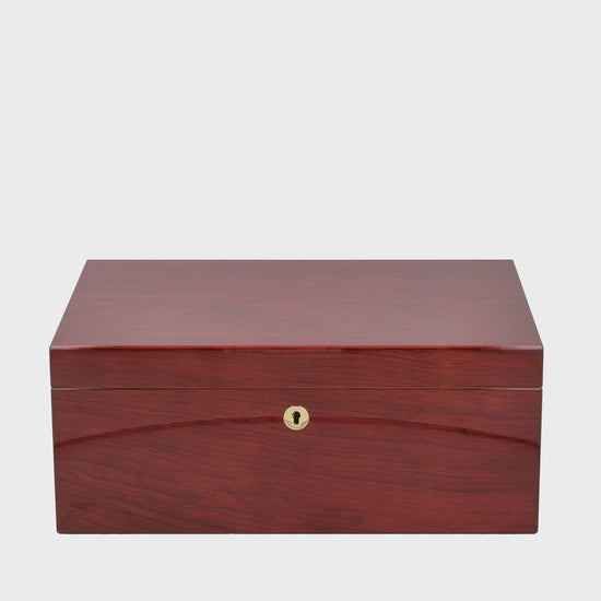 Rotating cigar humidor rose