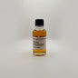 Small bottle of Texas Litigation bourbon with a label on a white background