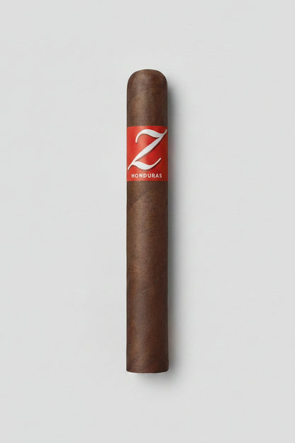 zino Honduras cigar with a orange label featuring a white 'Z' on a white background